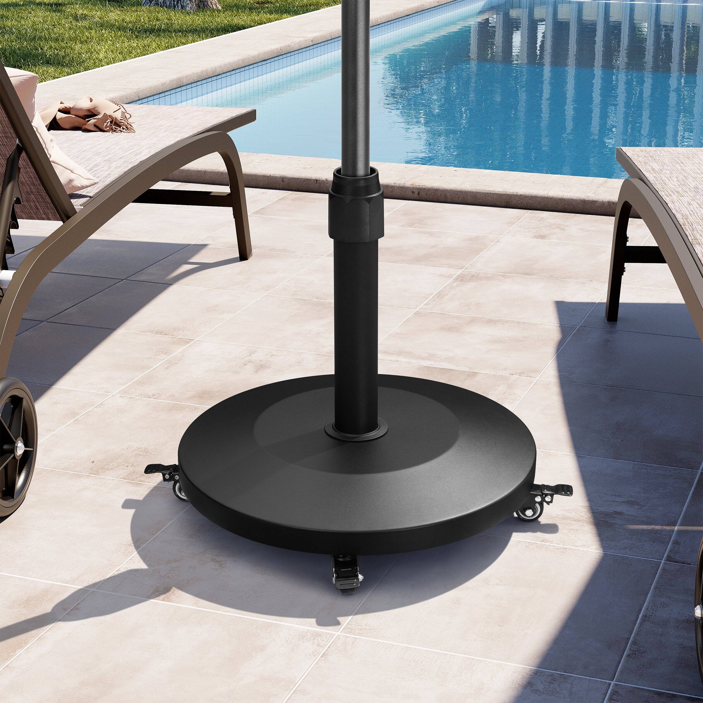 Angle. Crestlive Products - Crestlive Products 1 pc Umbrella base Black Patio Umbrella Base - Black.