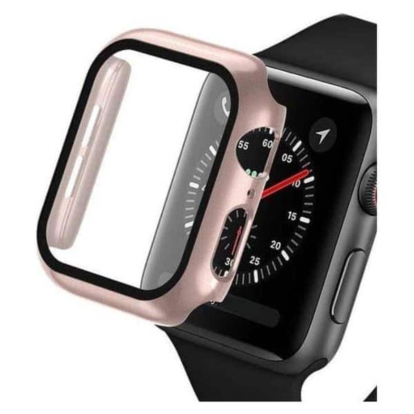 Entronix - Protective Case for Apple Watch Series Ultra 49mm with Built-In Screen Protector - Rose