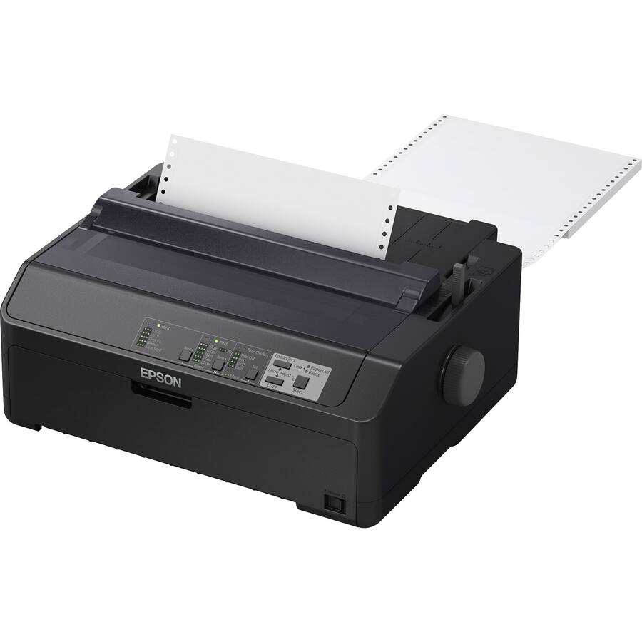 EPSON

Control Panel

- Power
- Cancel
- Stop
- Start
- Paper Out
- Ink Low
- Paper Jam

- USB Port
- Ethernet Port

- Paper Feed
- Output Tray

- Control Panel
- Paper Feed
- Output Tray