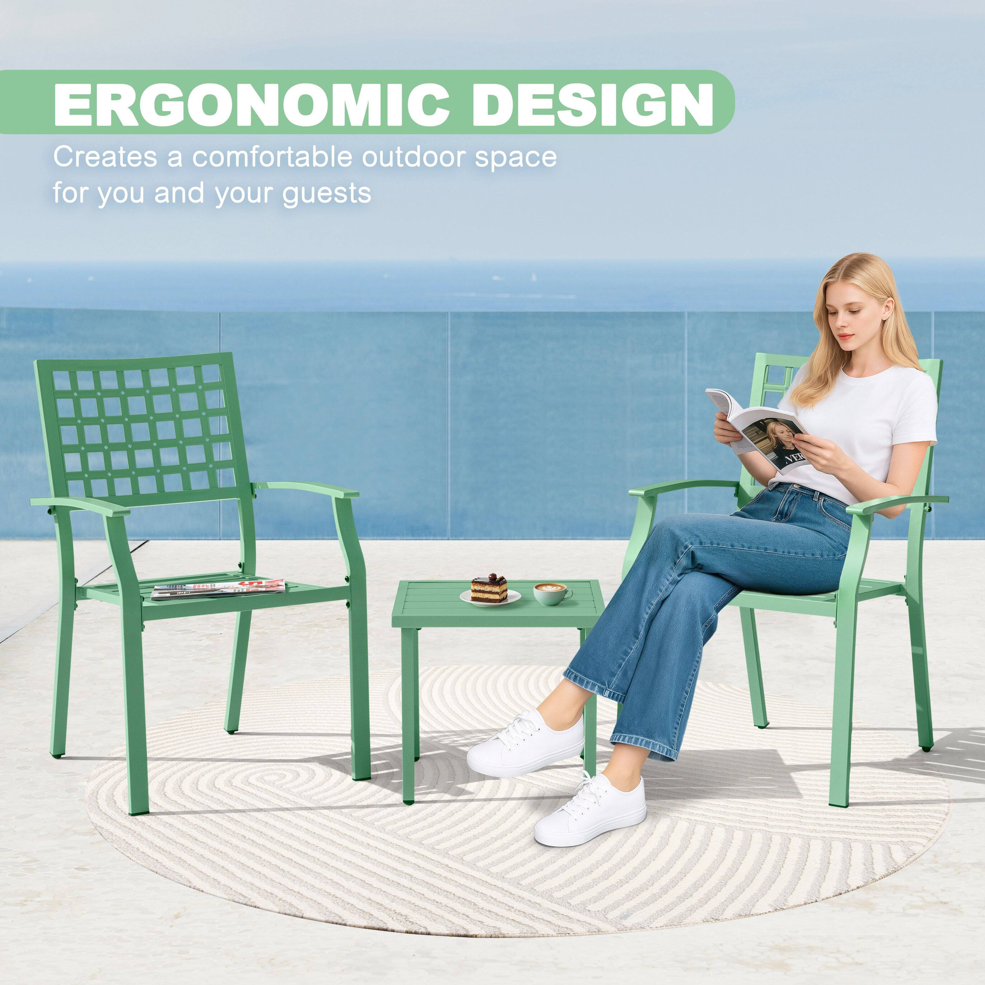 ERGONOMIC DESIGN  
Creates a comfortable outdoor space for you and your guests