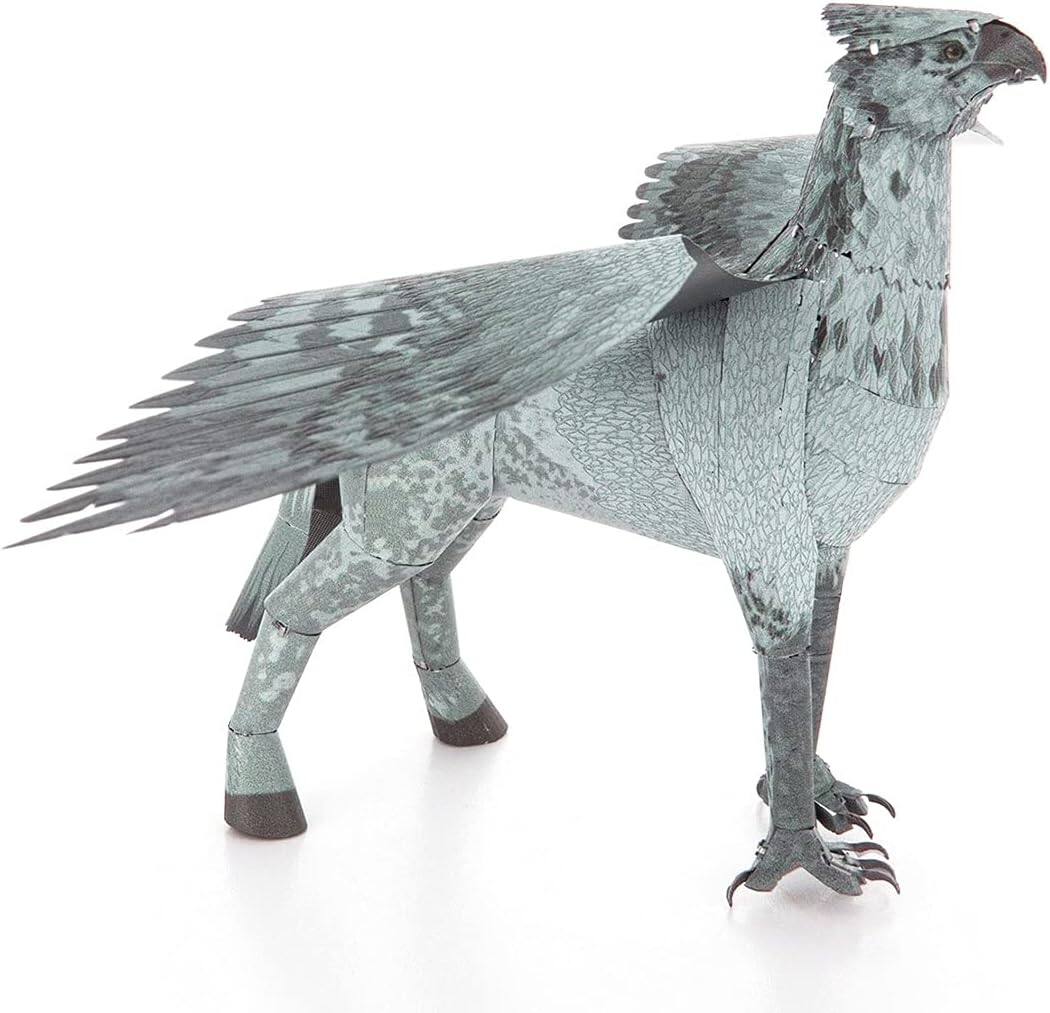 Alt View 3. Metal Earth - Metal Earth Fascinations Harry Potter Buckbeak 3D Metal Model Kit - Silver.