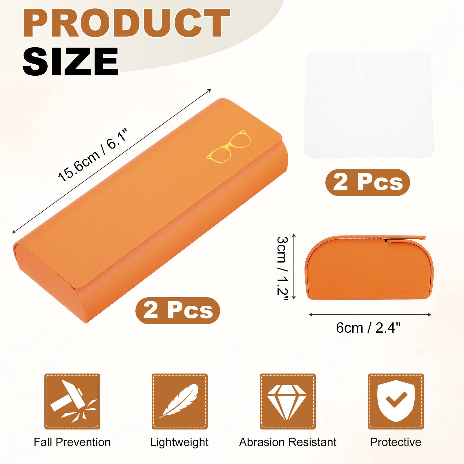 PRODUCT SIZE

- 6.1" / 15.6cm
- 3cm / 1.2"
- 6cm / 2.4"

2 Pcs

Fall Prevention
Lightweight
Abrasion Resistant
Protective