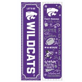 Evergreen Enterprises - Kansas State Wildcats 47" Double Sided Winter Leaner Fan Sign - Multicolor