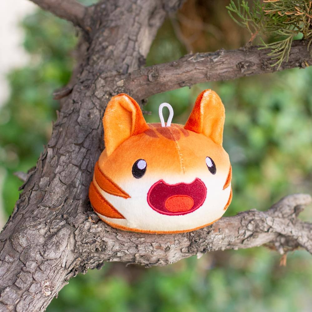 Alt View 1. Imaginary People - Slime Rancher 4 Inch Tiger Tabby Slime Collector Plush - Orange.