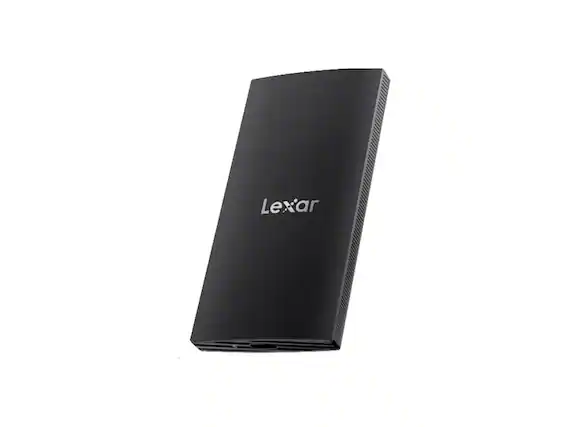 Front. Lexar - Lexar Lexar SL300 1TB Portable SSD, Black - Black.