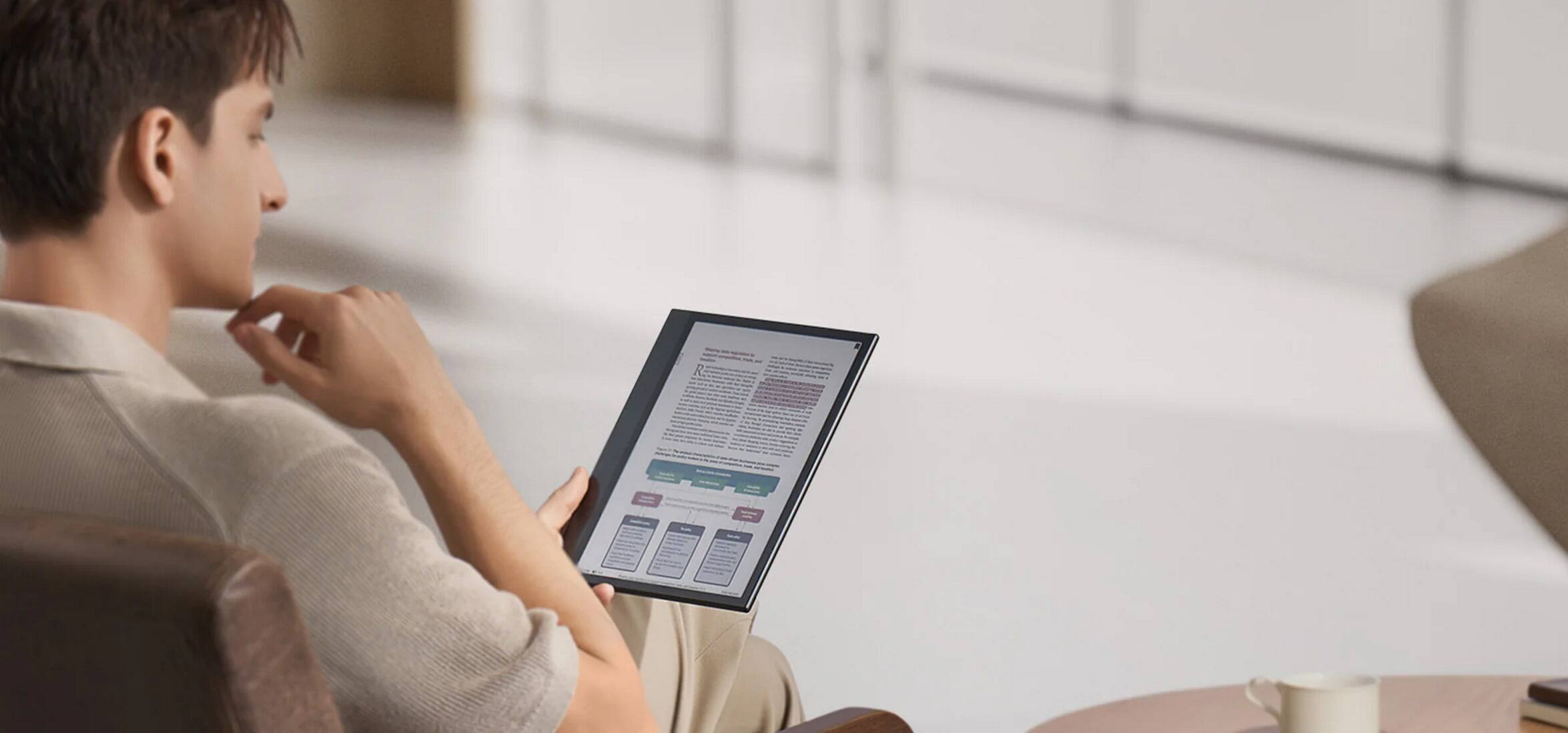 Alt View 11. BOOX - 10.3" Note Air4 C - Cosmic Black.