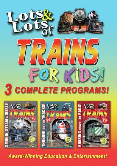 Front. Lots & Lots of Trains For Kids (MOD) (DVD Movie).