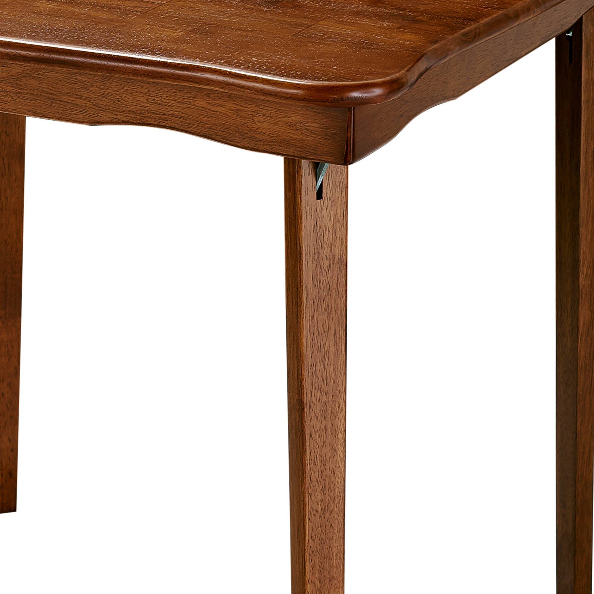 Alt View 5. Stakmore - Stakmore Scalloped Edge 32" Square Folding Card Table, Cherry Finish - Cherry.