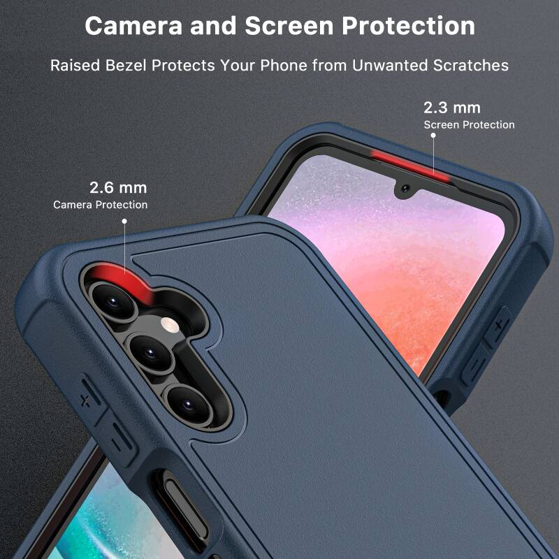 Camera and Screen Protection
Raised Bezel Protects Your Phone from Unwanted Scratches
2.3 mm Screen Protection
2.6 mm Camera Protection