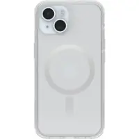 OtterBox - Symmetry Series Hard Shell for MagSafe for Apple iPhone 15, Apple iPhone 14, and Apple iPhone 13 - Clear - Front_Zoom