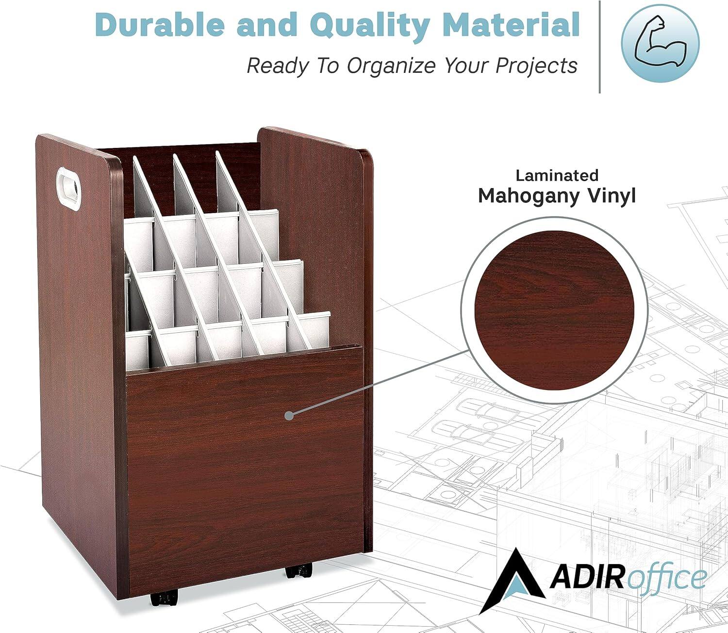 Durable and Quality Material
Ready To Organize Your Projects
Laminated Mahogany Vinyl
ADIR office