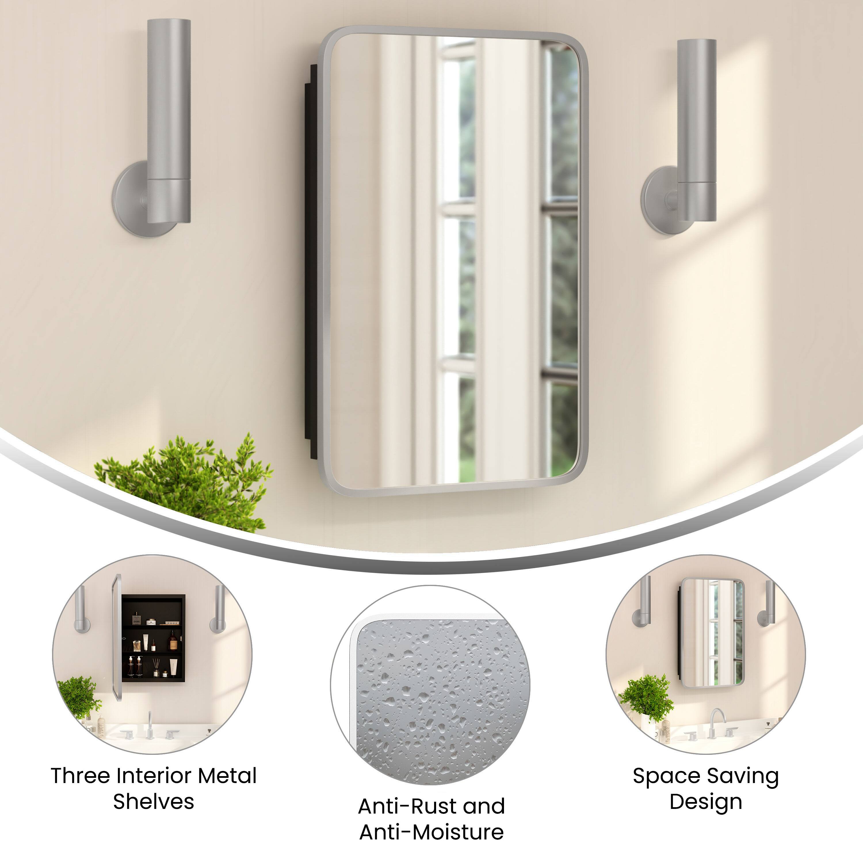 Three Interior Metal Shelves  
Anti-Rust and Anti-Moisture  
Space Saving Design