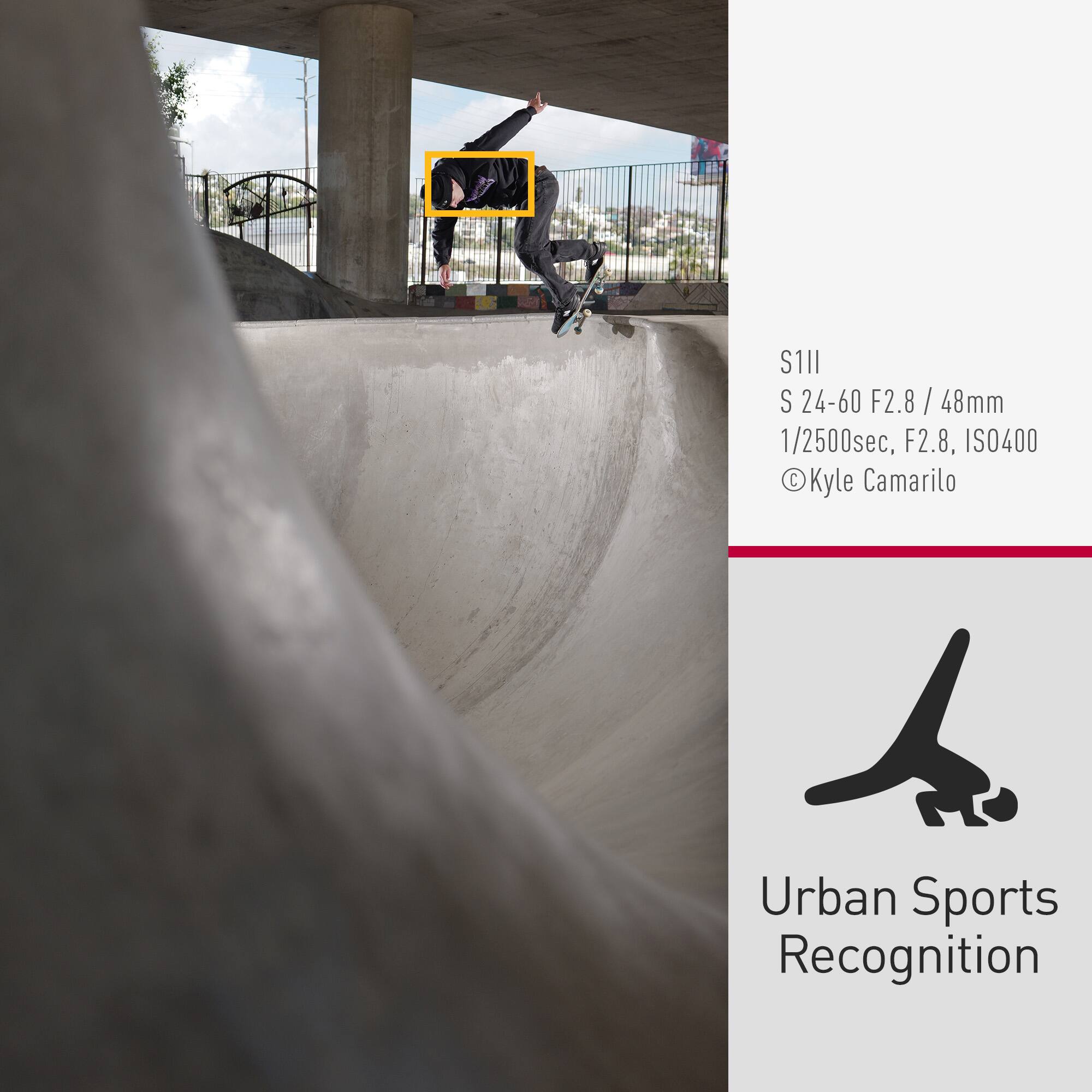 S111 S 24-60 F2.8 / 48mm 1/2500sec, F2.8, IS0400 Kyle Camarillo Urban Sports Recognition