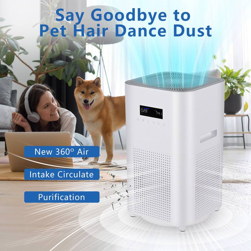 Say Goodbye to Pet Hair Dance Dust

New 360° Air Intake Circulate Purification