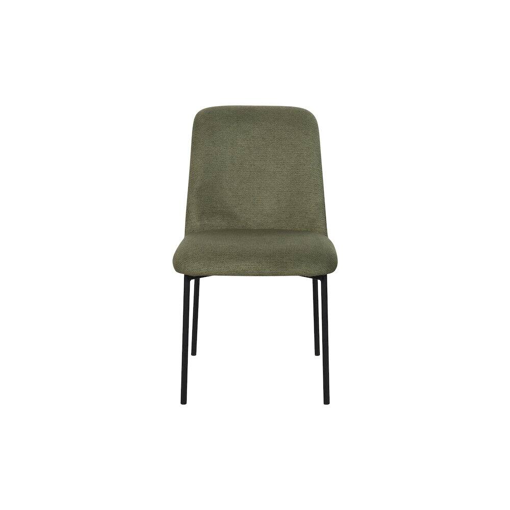 Alt View 1. New Classic Furniture - Erik Metal & Fabric Side Chair (Set of 2), Green - Green.