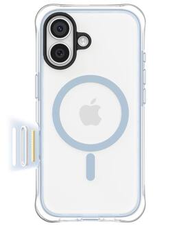 Ornarto - Air Case for iPhone 17 Clear with MagSafe | Camera Control Button | Built-in Air Phone Cover - Light Blue