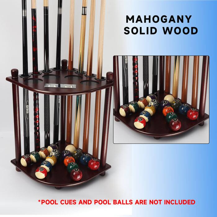 MAHOGANY SOLID WOOD
*POOL CUES AND POOL BALLS ARE NOT INCLUDED