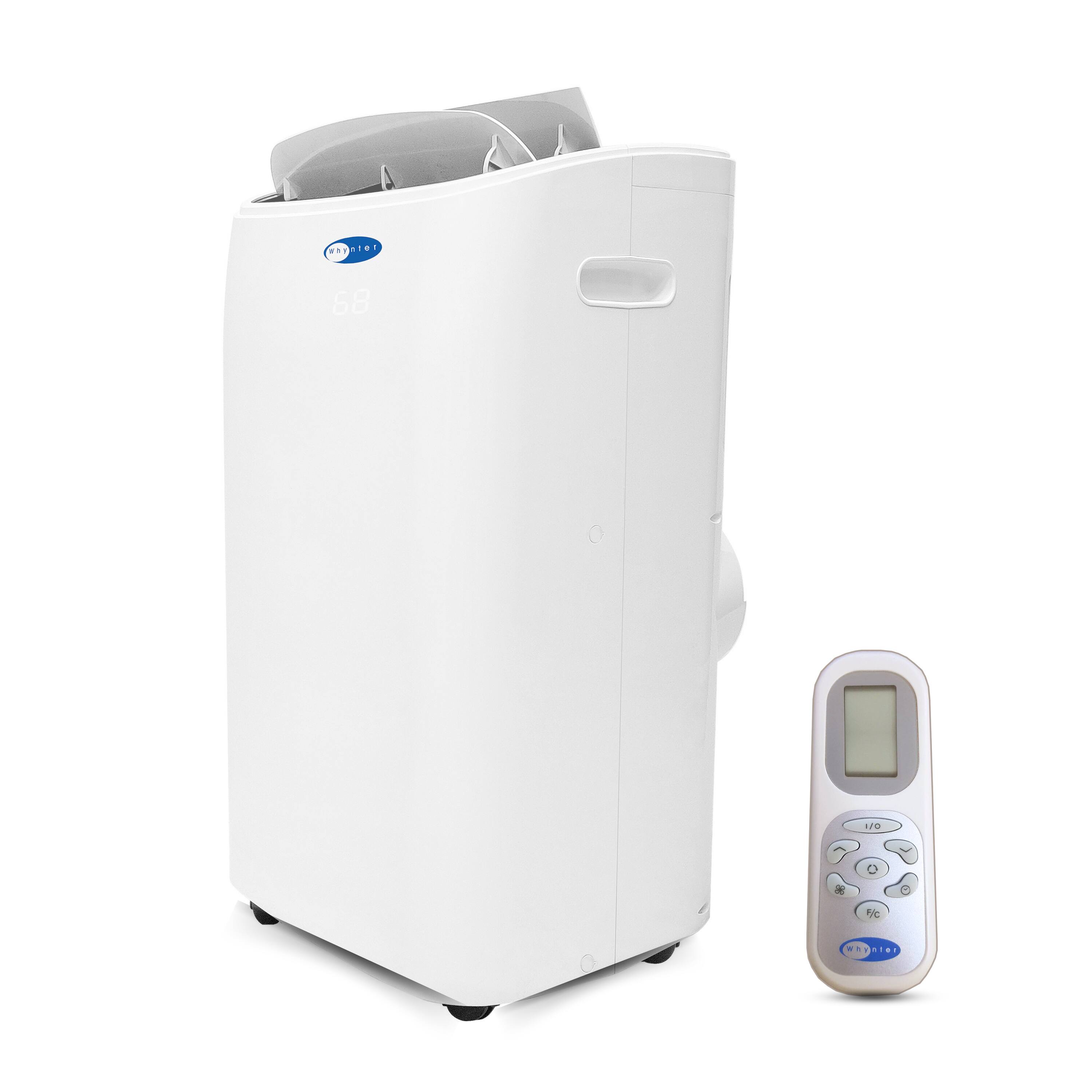 Whynter - ARC-147WFH 400 Sq.Ft Dual Hose Portable Air Conditioner with 8200 BTU Heater and with HEPA Filter - White