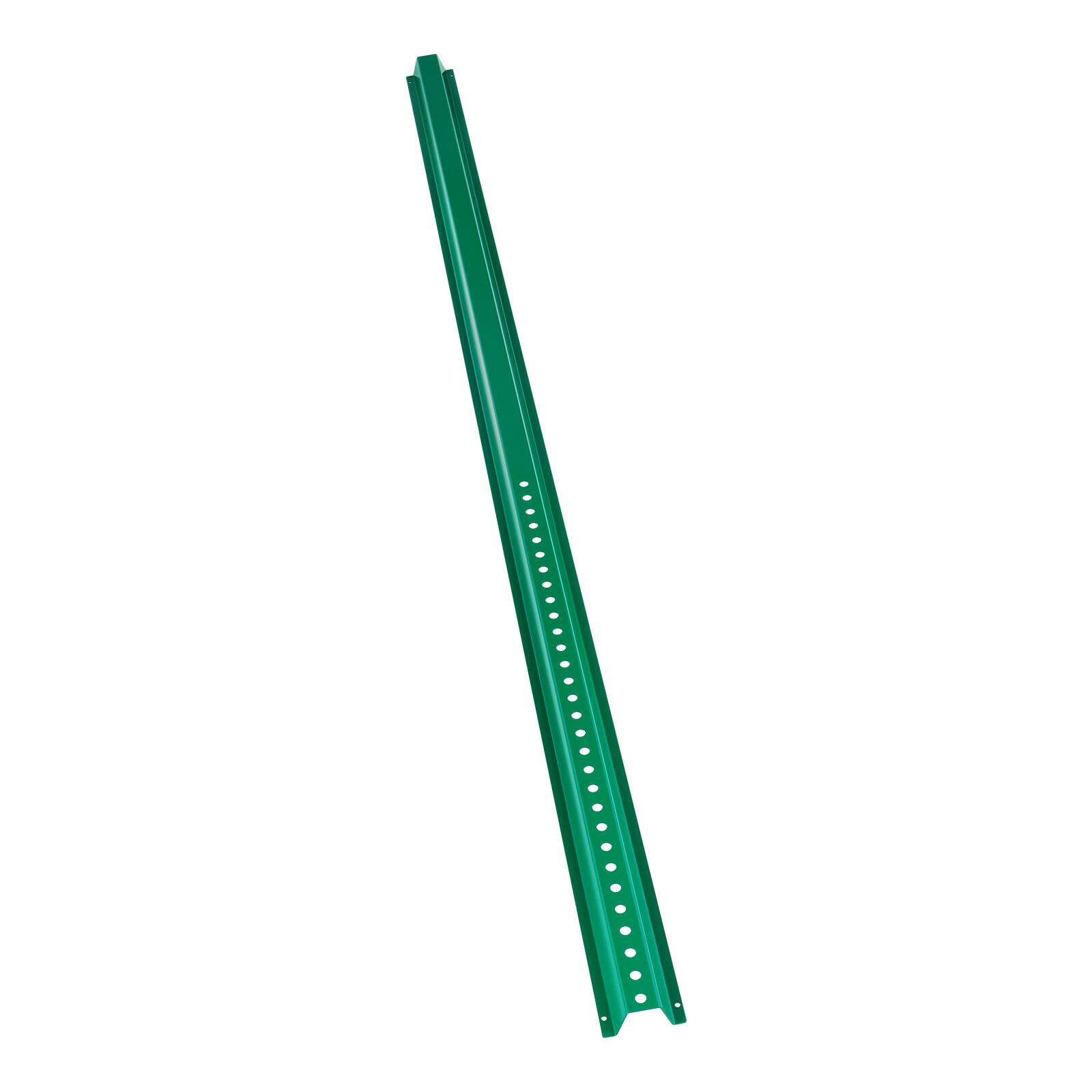 Alt View 5. VEVOR - 6FT U-Channel Sign Post, 4Pack Green Heavy Duty Steel Fixed Fence Post, Steel Fence U-Channel Sign for Garden, Courtyard - Green.