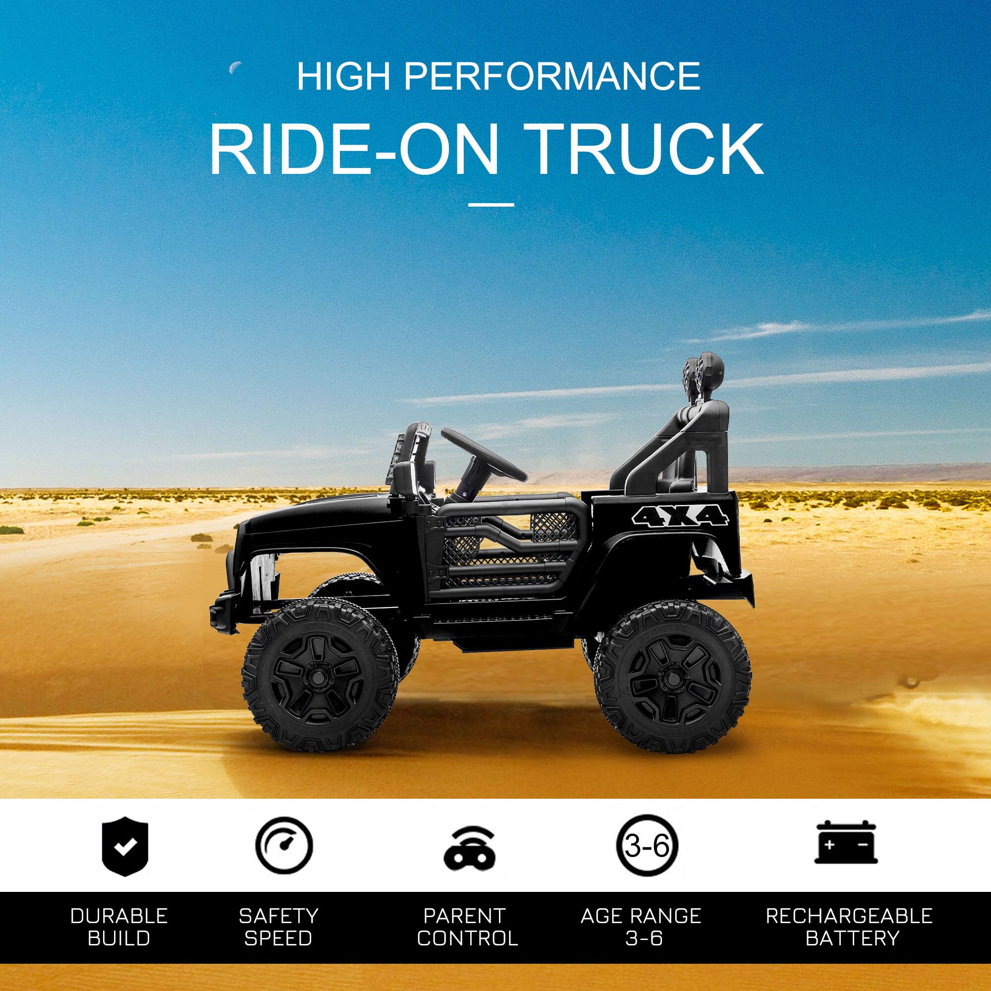 HIGH PERFORMANCE RIDE-ON TRUCK

- DURABLE BUILD
- SAFETY SPEED
- PARENT CONTROL
- AGE RANGE 3-6
- RECHARGEABLE BATTERY