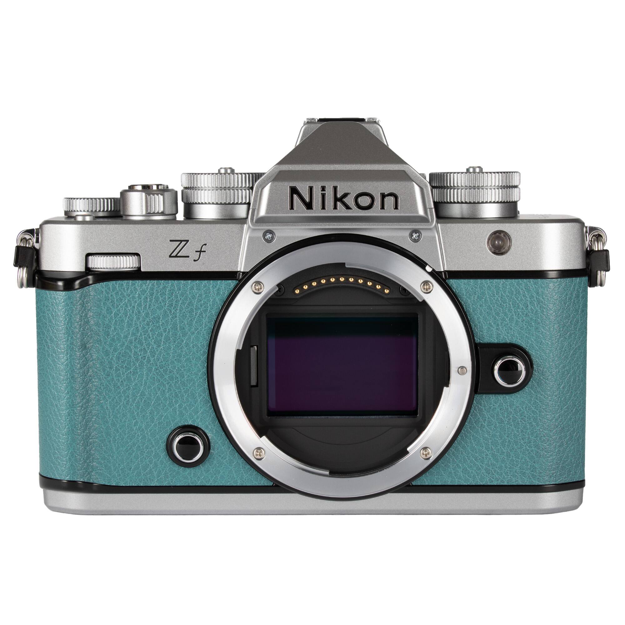 Alt View 1. Nikon - Nikon Zf Mirrorless Camera (Silver and Teal Blue).