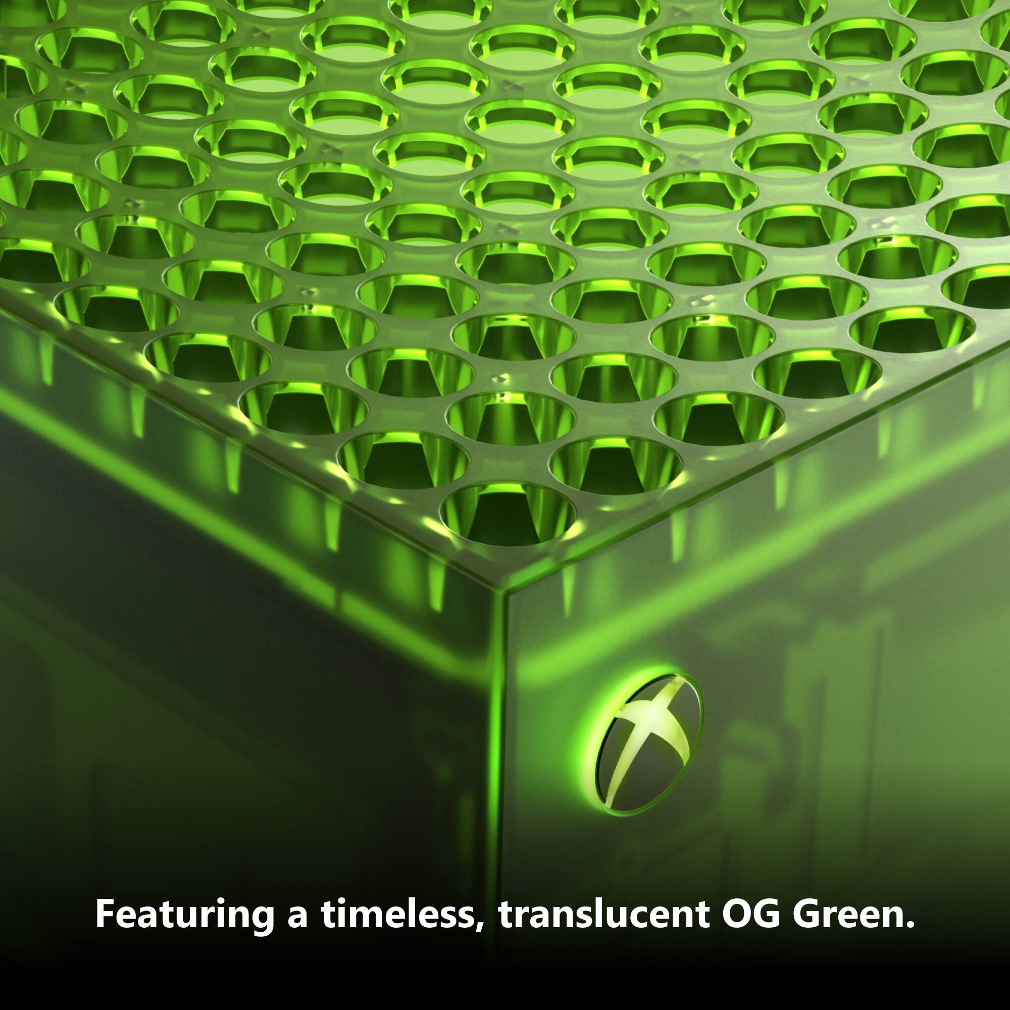 Featuring a timeless, translucent OG Green.