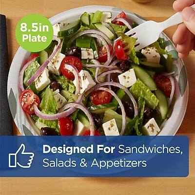 8.5in Plate  
Designed For Sandwiches, Salads & Appetizers
