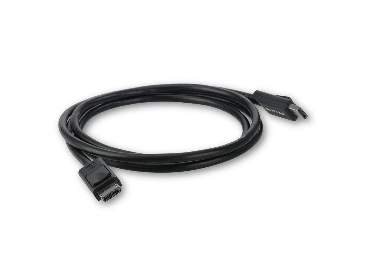 Front. Belkin - Belkin F2CD000B03-E 3 ft. Black 1 x DisplayPort Male to 1 x DisplayPort Male M/M DisplayPort Cable Male to Male.