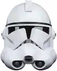Front. Hasbro - Hasbro Collectibles - Star Wars The Black Series Phase II Clone Trooper Premium Electronic Helmet - Collectibles - Multicolor.