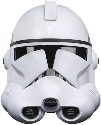 Front. Hasbro - Hasbro Collectibles - Star Wars The Black Series Phase II Clone Trooper Premium Electronic Helmet - Collectibles - Multicolor.