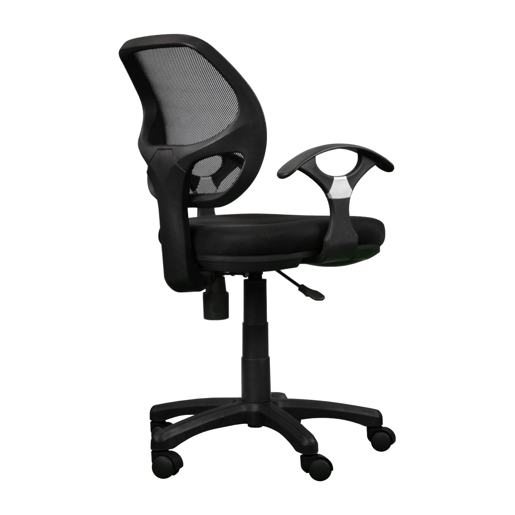 Alt View 2. GOODSILO - Ergonomic Midback Mesh Office Chair with Adjustable Height and Reclining Feature - Black.