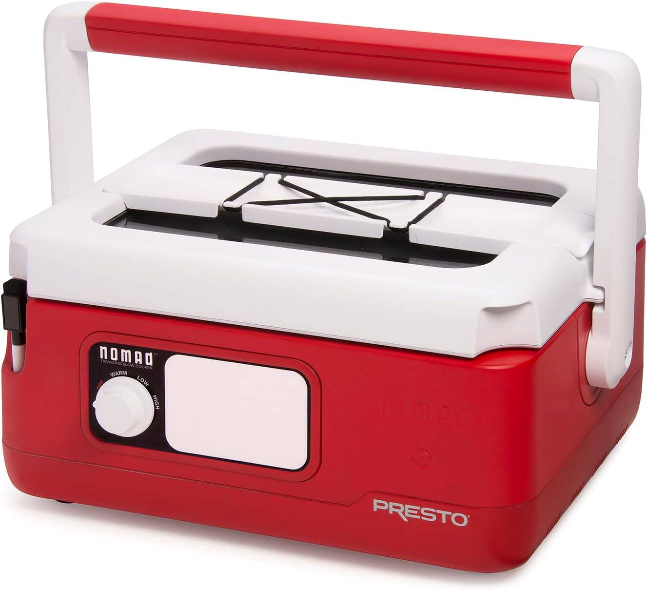 Presto - 06011 6 Quart Nomad Travelling Slow Cooker - Red