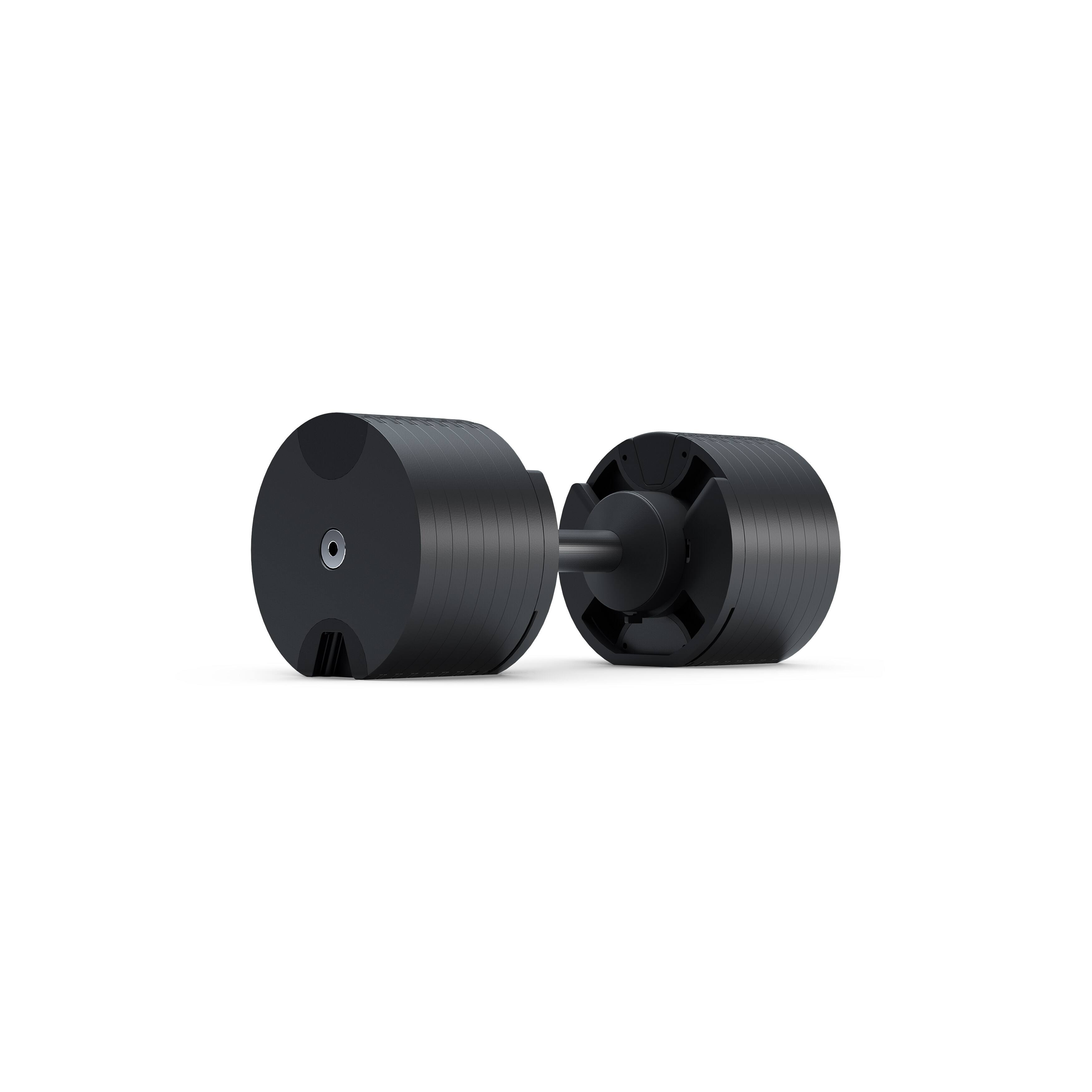 Angle. Matrix - DB80 80 lb. Adjustable Dumbbells - Black.
