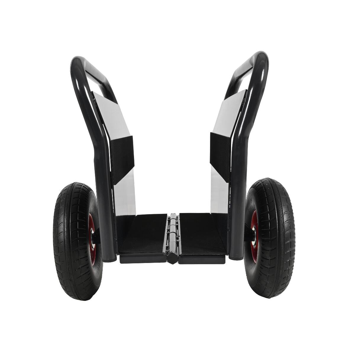 Left. Ropilly - Ropilly Heavy Duty Panel Dolly with 10 Inch Solid Rubber Tires for Drywall Sheet and Door Material - Black.