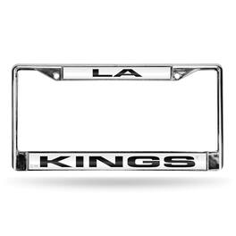 Rico Industries - Los Angeles LA Kings NHL Chrome Metal Laser Cut License Plate Frame - Multi