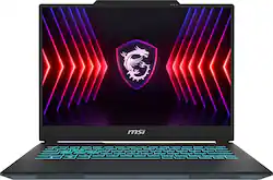 MSI - Cyborg 14" 144Hz Gaming Laptop (FHD+) - Intel Core i7-13620H with 16GB - NVIDIA GeForce RTX 4060 with 8G - 512GB SSD - Translucent Black - Front_Zoom