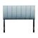 Front. CorLiving - Helena Channel Tufted Velvet Full/Double Headboard - Light Blue.
