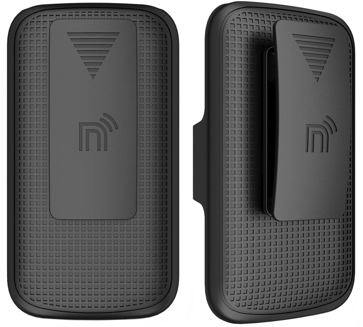 Alt View 3. Nakedcellphone - Case and Belt Clip Holster Combo for LG Classic Flip Phone - Black.