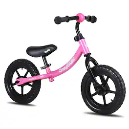 JOYSTAR - Marcher Toddler Balance Bike for Boys Girls Ages 18 Months to 5 Years Old, No Pedal Bike, 12" - Pink