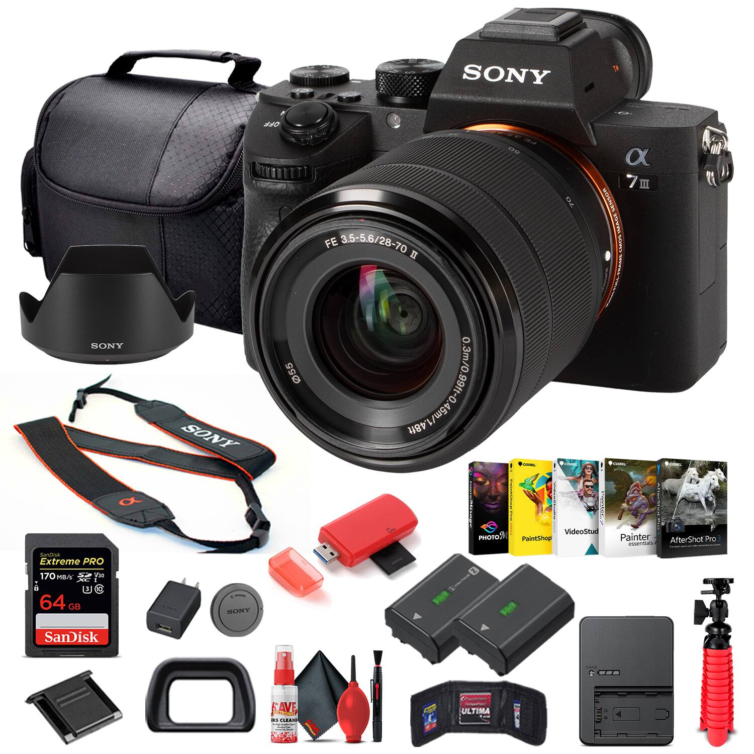 Sony - Alpha a7 III Mirrorless Camera with 28-70mm II Lens Basic Bundle