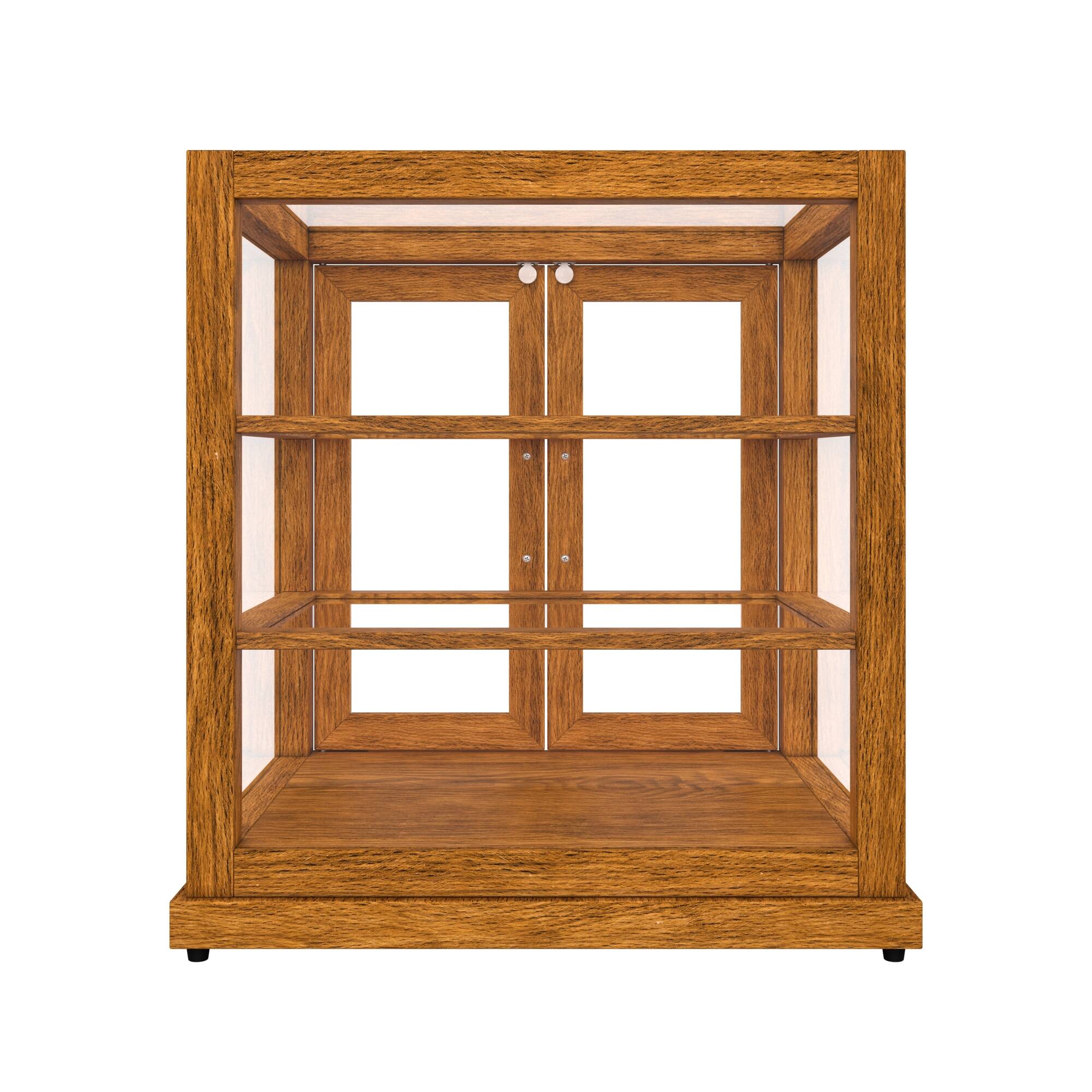 Alt View 8. Koolmore - 25 In. Artisan Wooden Bakery Display Upright Case 4 Cu ft, light color - Ash wood color.