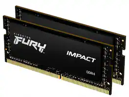 Kingston - FURY Impact 32GB (2 x 16GB) 262-Pin DDR5 SO-DIMM DDR5 6400 (PC5 51200) Laptop Memory Model KF564S38IBK2-32