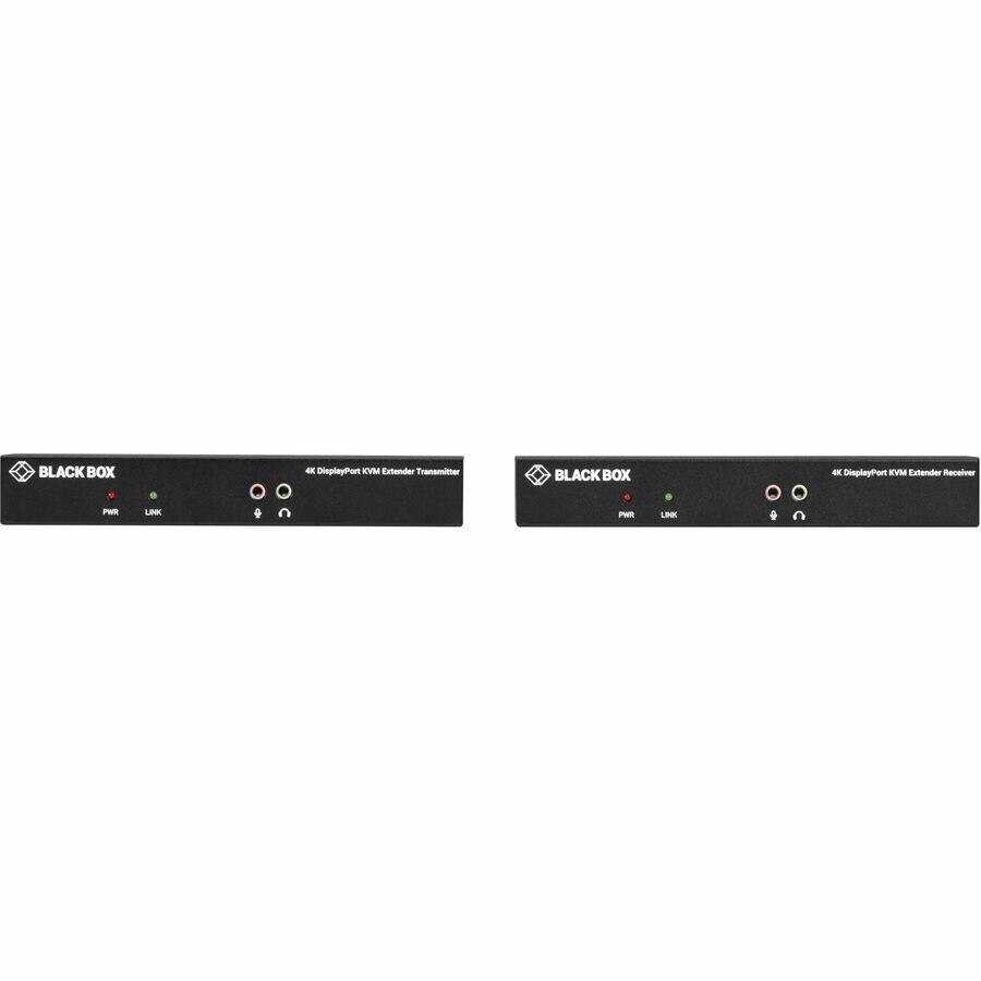 BLACK BOX  
DisplayPort KVW Extender Transmitter  
BLACK BOX  
4K DisplayPort KVM Extender Receiver  
PWR  
LINK