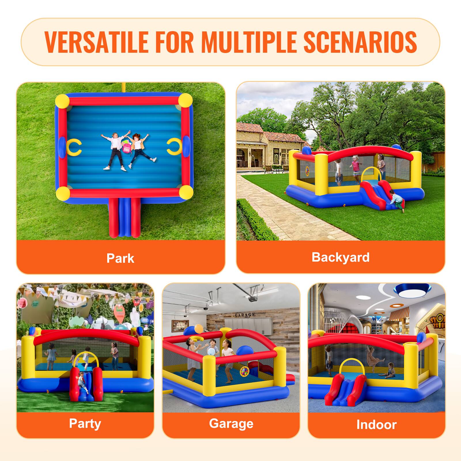 VERSATILE FOR MULTIPLE SCENARIOS

- Park
- Backyard
- Party
- Garage
- Indoor