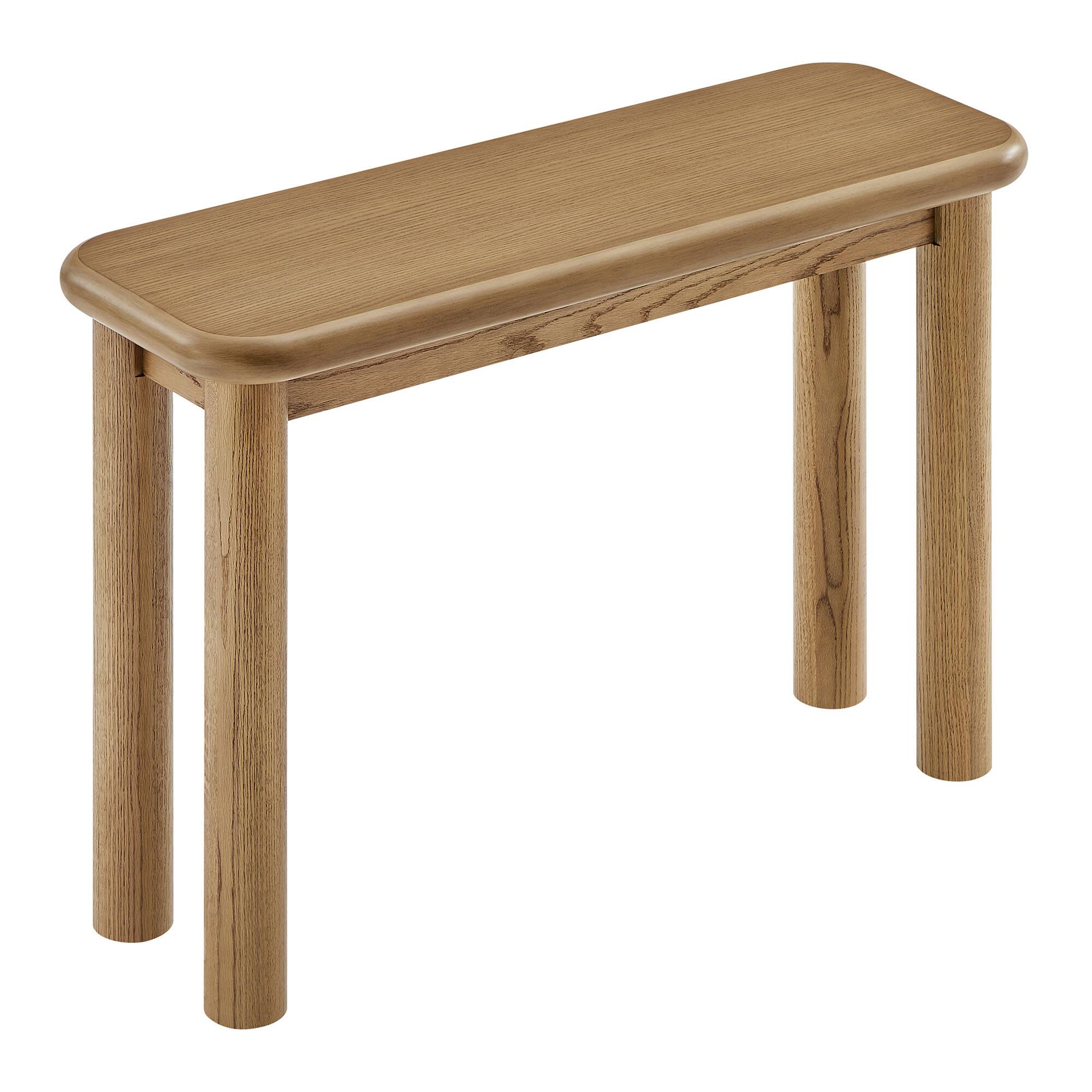 Alt View 4. Modway - Alvia Oak Wood Console Table by Modway - Weathered Oak.