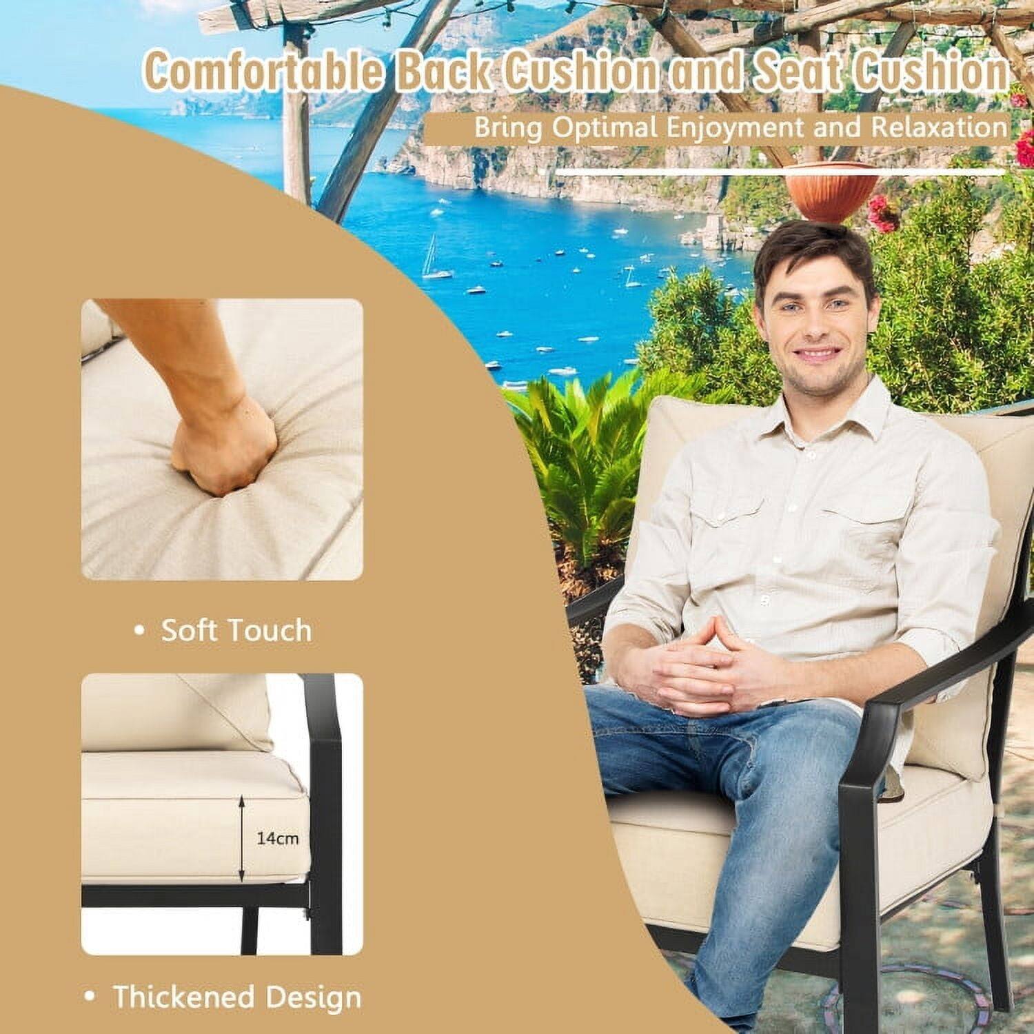 Comfortable Back Cushion and Seat Cushion  
Bring Optimal Enjoyment and Relaxation  

- Soft Touch  
- Thickened Design (14cm)