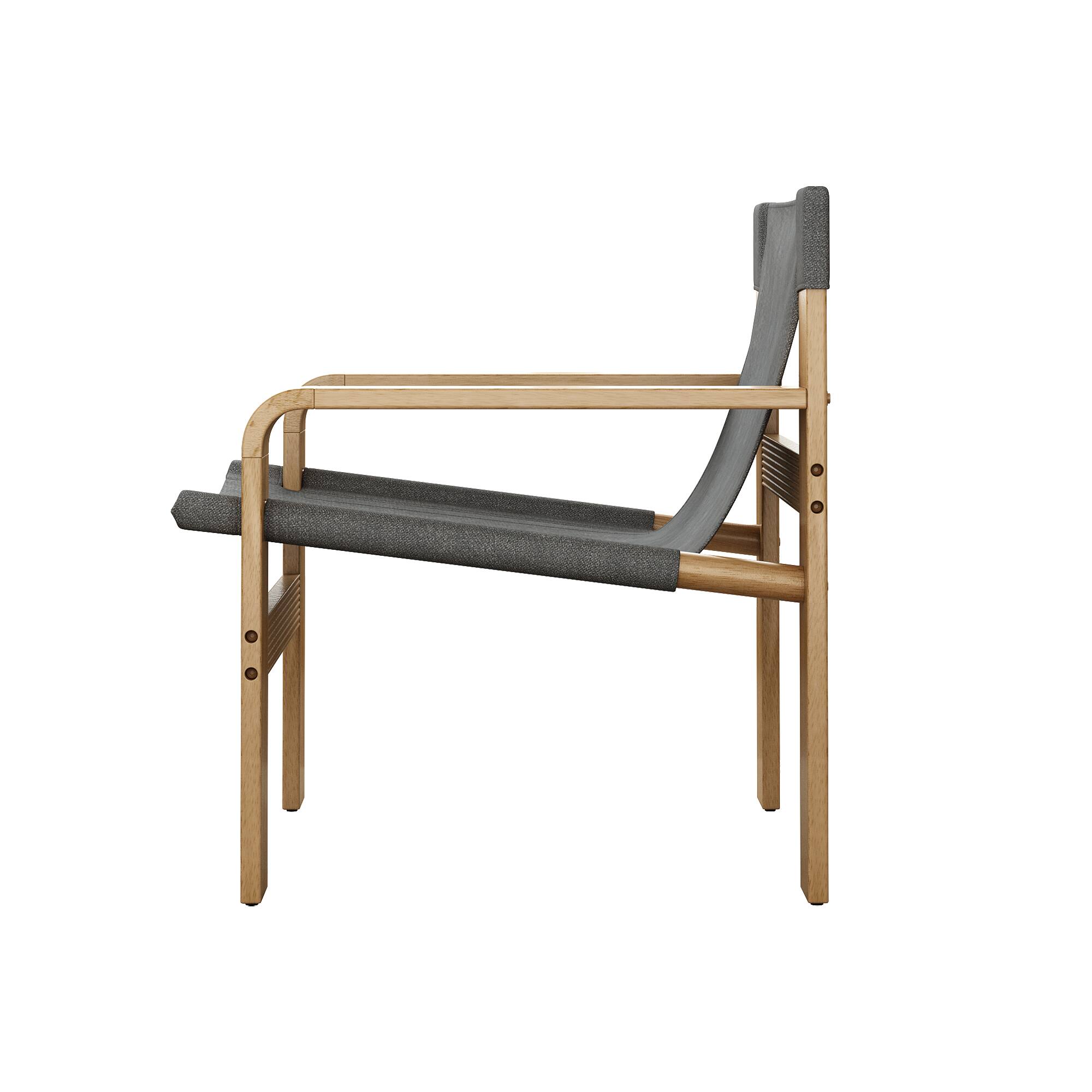 Alt View 9. Ecooso - Detachable and Washable Oak Accent Chair Wide Armrest Mid-Century Lounge Chair Linen Fabric Armchair & Solid Wood Frame - DARK GREY.