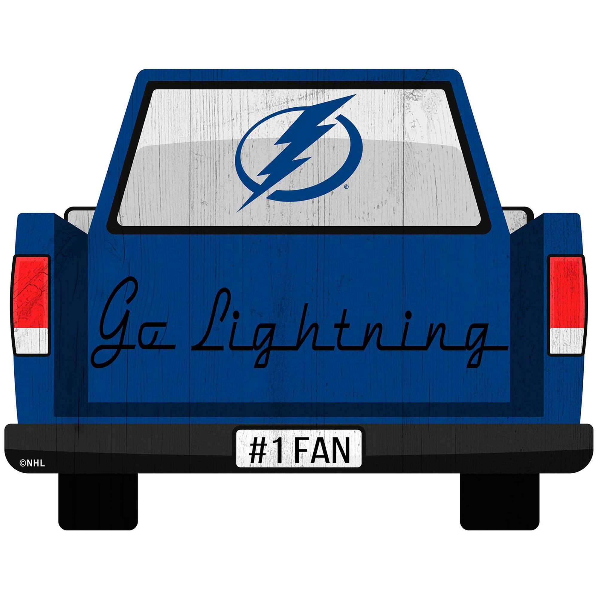 Tampa Bay Lightning 12'' x 12'' Truck Back D-cor