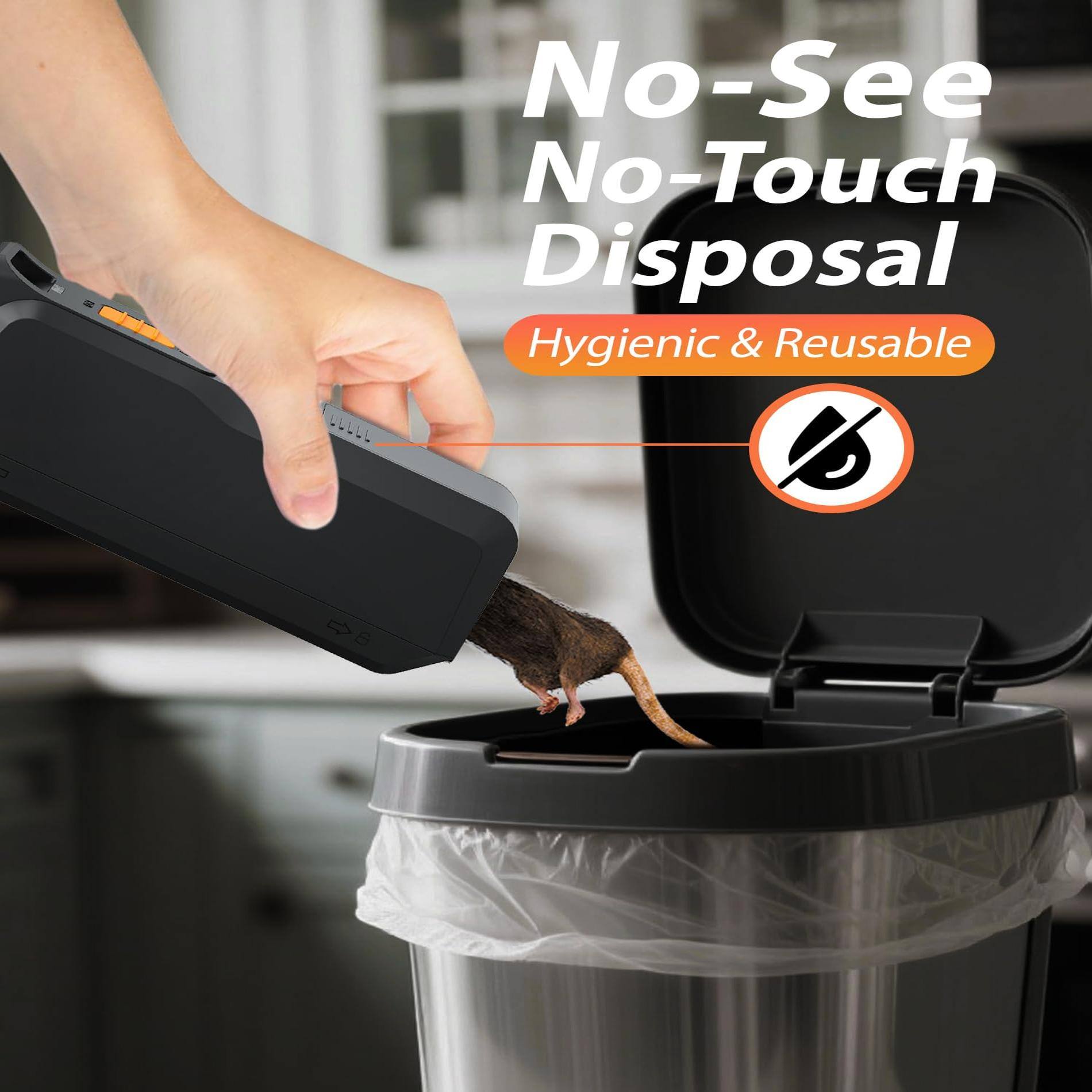 No-See No-Touch Disposal  
Hygienic & Reusable