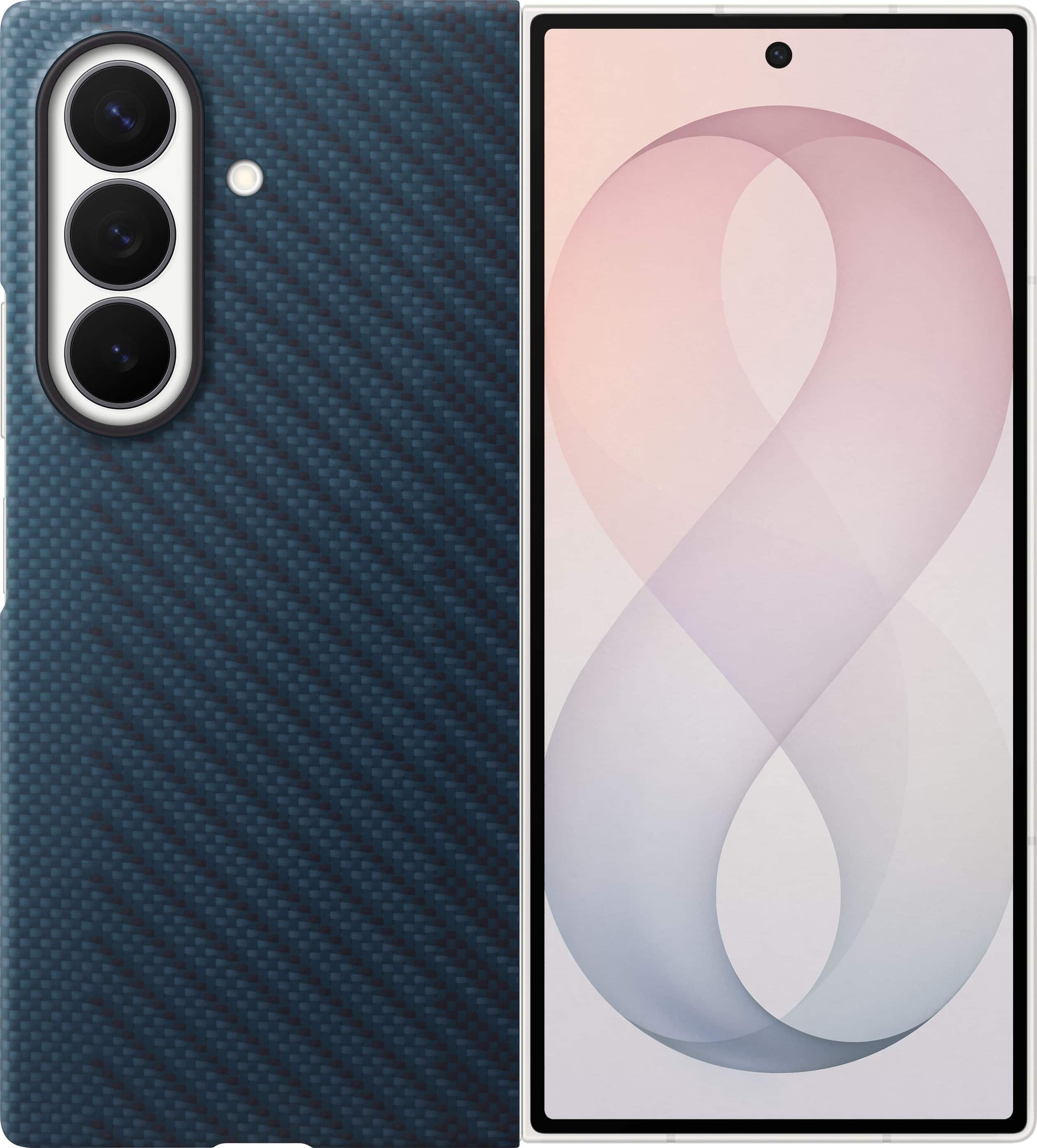 Samsung - Galaxy Z Fold8 Ultra Carbon Magnet Case - Blue